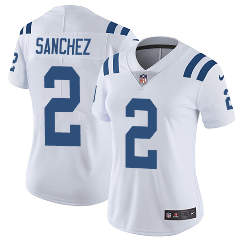 Indianapolis Colts #2 Limited Rigoberto Sanchez White Nike NFL Road Women Vapor Untouchable jerseys
